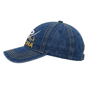 Gorra de Béisbol RIZNA de Mezclilla, 6 Paneles, Ajustable, Unisex, Estilo Casual Vintage, Lavada, con Logotipo Bordado en 3D en el Panel Frontal, Azul, Algodón, Metal - Product Image 4