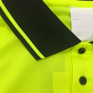 Polo de sécurité haute visibilité respirant imperméable 100% polyester à manches longues Vêtements de travail - Product Image 5