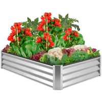 Produits de jardinage les plus populaires à un prix raisonnable Jardinière surélevée en acier galvanisé en forme de triangle pour lit de jardin