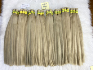 Extensiones de cabello humano virgen vietnamita al por mayor Mic Hair Company 100g pelo rubio liso largo a granel - Product Image 3