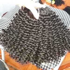 Vente en gros directement d'usine à la mode couleur profonde bouclée vague droite vietnamienne humaine alignée dentelle Bundle disponible 6-32 pouces - Product Image 4