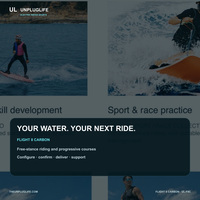 UNPLUGLIFE FLIGHT 8 CARBON E Foil Planche de surf électrique hydrofoil pour les sports nautiques, le surf et le tourisme