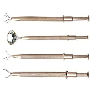 Professional Diamond Prong Holder <b>Pick</b> <b>up</b> <b>Tool</b> Brass 4 Prongs Jewelry Setting Claw Tweezers - Product Image 3