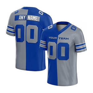 Maillot de football américain avec tissu de refroidissement avancé, construction à coutures épaisses, nom personnalisé, numéro et graphiques d'équipe - Product Image 6