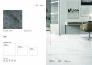 Carreaux de sol et de mur en porcelaine brillante 1200x1200, design de grande dalle de qualité supérieure - Product Image 3