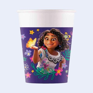 Vaso de Cartón Encanto 200ml, 8 Unidades, Vasos Desechables para Fiestas - Product Image 1