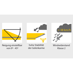 Tenda da Sole Pieghevole SUNCARE Blu e Bianca Copertura Retrattile per Patio Telaio Estensibile in Lega di Alluminio Impermeabile con Telecomando - Product Image 6