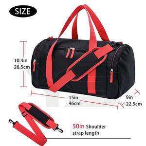 Bolsa de lona de poliéster personalizada de gran capacidad unisex para gimnasio, lona de viaje de lujo para los días de la semana, forro de nailon, cierre de cremallera, deportes al aire libre - Product Image 2
