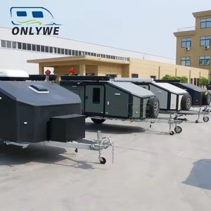 Modern Pop Caravan 4-Person Travel RV para acampar Offroad Suspensión independiente Mini Características Estilo expandido - Product Image 5