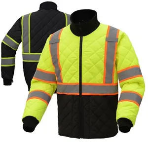 Производитель на заказ, желтый, серый, для женщин, для производителей, отражатель для мужчин, светоотражающая защитная куртка, рабочая жилетка для аэропортов