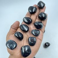 Pierres de tourmaline noire polies de haute qualité, pierres naturelles sculptées, galets de pierres précieuses authentiques pour la décoration de la maison, du jardin et le Feng Shui
