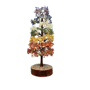 DERNIÈRE MEILLEURE QUALITÉ SEVEN CHAKRA GEMSTONE TREE 2000 CHIPS 7 CHAKRA AGATE BIG BANYAN TREE BIG AGATE TREE MEILLEUR CADEAU - Product Image 2