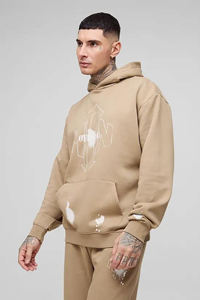 Survêtement vintage pour homme, 100% coton, léger, coupe-vent, imprimé délavé à l'acide, décontracté, respirant, quatre directions - Product Image 6