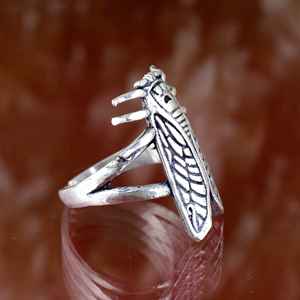 Vintage <b>Ring</b> Accessories Antique <b>Brass</b> Jewelry Creative Makkhi Shape 18k Gold Plated <b>Ring</b> for Women Men - Product Image 2