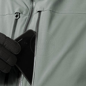 แจ็คเก็ตกันลมเคลือบซิปน้ำหนักเบาสำหรับทุกเพศเสื้อโค้ทฤดูใบไม้ร่วง - Product Image 3