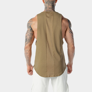 Camiseta de entrenamiento de tela transpirable para hombre, camisetas sin mangas para gimnasio - Product Image 3