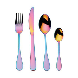 Juego de cubiertos de boda ecológico de lujo del Fabricante Mayorista Tough, juego de cubiertos plateados con mango negro rústico retorcido - Product Image 2