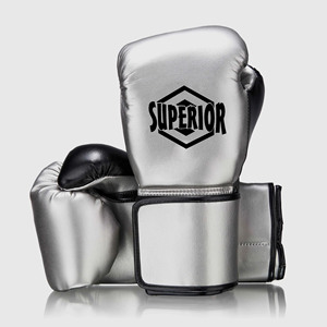 ถุงมือชกมวยหนังโลหะแท้12ออนซ์สำหรับฝึกชกมวยไทยถุงมือเวลโครสำหรับมืออาชีพงานตามสั่ง100% - Product Image 1