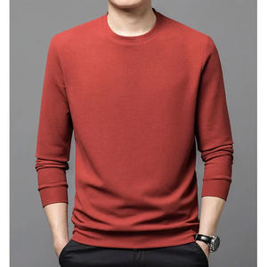 เสื้อยืดคอกลมแขนยาวสำหรับผู้ชายมาใหม่เสื้อแนวสตรีทสีพื้นเสื้อพลัสไซส์สำหรับผู้ชาย - Product Image 3