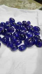 Cabochon de tanzanite certifié IGI pierre précieuse en cristal traité thermiquement bleu naturel de haute qualité pour la fabrication de bijoux - Product Image 2