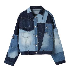 Veste en jean vintage dernière conception sur mesure pour hommes veste en jean la plus vendue à la mode OEM pour la vente en gros 2026 - Product Image 2