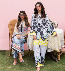 Salwar Kameez décontracté de style indien et pakistanais, prêt-à-porter, en coton, pour les fêtes, robe élégante pour femmes, marque Muntaha, en stock - Product Image 4