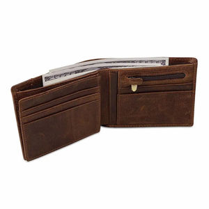 Custom Logo Trifold Genuine Leather <b>Wallet</b> Low MOQ High-Quality Multi <b>Card</b> Business Wholesale Leather <b>Wallet</b> - Product Image 4