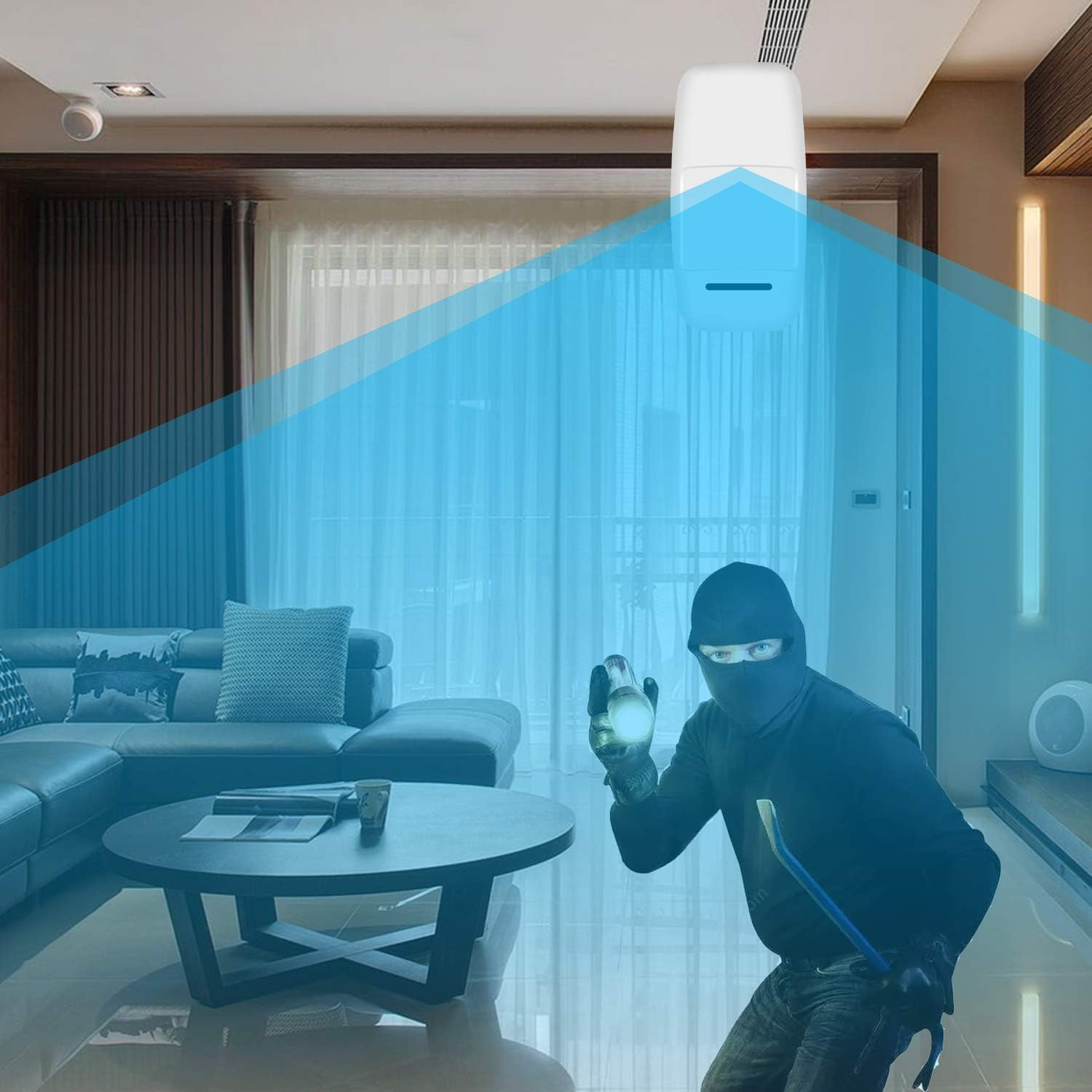 Wireless Portable Home Alarm System with WiFi & PIR Motion Sensor APP Alert for Home Security · image 4