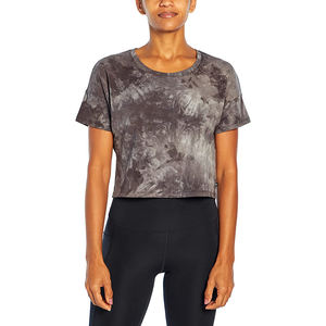 Nuevas últimas camisetas cortas Camisetas Mujer Cliente Impresión logo Camiseta alta Recortada Camiseta Lisa para mujer - Product Image 4