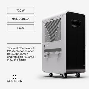 Déshumidificateur Commercial 70L par Jour avec Contrôle WiFi via Application, Compresseur Portable et Vidange Continue, Blanc - Product Image 4