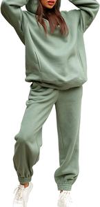 Conjunto de chándal de gran tamaño al por mayor con ajuste cómodo chándal de mujer para ropa informal chándal deportivo de mujer - Product Image 5