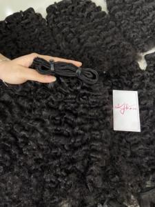 Meilleures ventes de paquets de cheveux crus bouclés birmans 100% paquets de cheveux crus vietnamiens à cuticules alignées vendeur prix de gros - Product Image 4