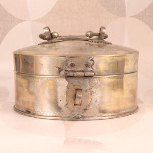 Caja de baratija de joyería de latón vintage dorado tradicional hecha a mano, caja de baratija de joyería al por mayor, embalaje de joyería al por mayor - Product Image 2