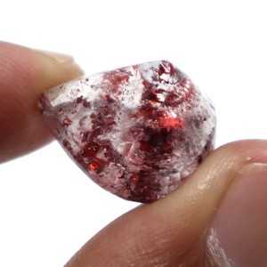 Cabujón de piedra de corte facetado de rutilo de Super Seven Amethyst Natural de 18 quilates Tamaño de piedra de corte de lepidocrocita de Super Seven 18X16MM - Product Image 3