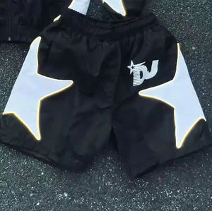 2025 professionnel personnalisé hommes ensembles léger StreetWear Nylon survêtement coupe-vent Shorts solide motif lourd - Product Image 3