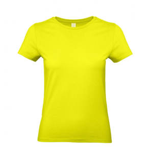 Camiseta de Manga Corta para Mujer, Cuello Redondo y Cuello en V, 100% Algodón - Product Image 6