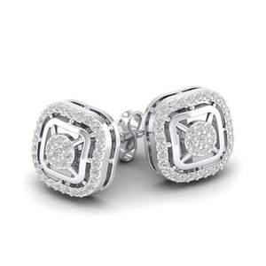 REYES Wholesale Factory Price 14K Solid Gold Moissanite Screw Back <b>Stud</b> <b>Earrings</b> For Women Luxury Daily Wear Gift <b>Fine</b> Jewelry - Product Image 1