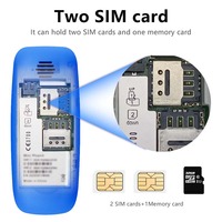 Teléfono Móvil Mini BM200 con Funciones Básicas, Red 2G GSM, Doble SIM, Función de Llamada, Voz Mágica, Teléfono Portátil de Bolsillo