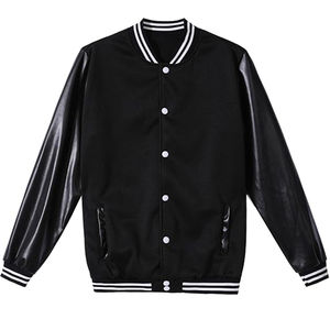 Dernière conception de vente en gros veste universitaire personnalisée de qualité supérieure pour femmes, col en V, bouton, broderie de baseball, imprimé, teint uni - Product Image 2