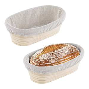 Cesta de Fermentación de Pan Hecha a Mano, Ecológica, de Ratán Natural, Reutilizable, No Tóxica, con Forro Extraíble y Motivo en Espiral, Herramienta para Hornear y Repostería - Product Image 6