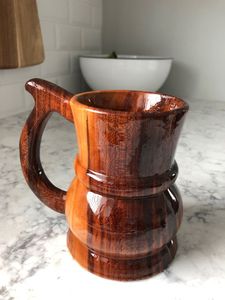 Taza de café con Base de corcho Negro Nórdico personalizada NATURAL, Taza de cerámica con fondo de corcho aislado de madera para beber, ocasión navideña - Product Image 3