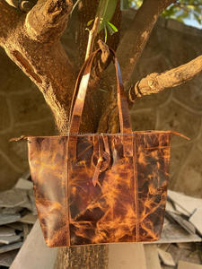 Patrón occidental Crunch Bolso de mano de cuero Bolso de compras con estilo Bolso de mujer Bolso multiusos - Product Image 3