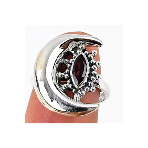 Attractive Gemstone 925 Solid Sterling <b>Silver</b> <b>Rings</b> Fine Jewelry <b>Adjustable</b> Size - Product Image 3