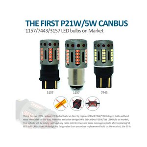 1156 bau15 PY21W 100% Canbus 12V 21W efficace arancione piedi storti lampada a Led con ventilatore In testa-auto e moto/luci e - Product Image 5