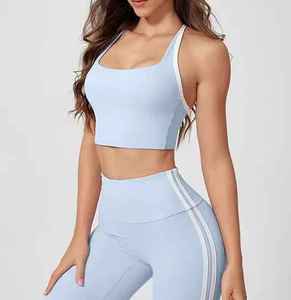Conjunto personalizado de yoga y gimnasio de cintura alta para mujer, ropa deportiva, ropa de entrenamiento para mujer - Product Image 5