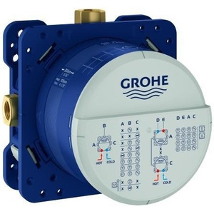 Pour GROHE Corps d'installation encastré universel Rapido SmartBox 35604 DN 15 3 sorties, fournitures pour salle de bain et toilettes - Product Image 1