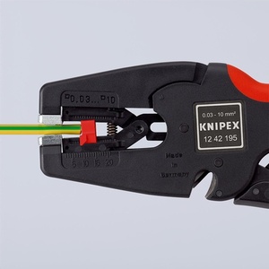 สำหรับคีมปอกสายไฟอัตโนมัติ KNIPEX MultiStrip 10 ความยาว 195 มม. 0.03-10 (AWG 32-7) มม. คีมอเนกประสงค์ - Product Image 4