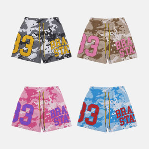 Pantalones Cortos de Fútbol Personalizados con Sublimación de Camuflaje 2025, Pantalones Cortos de Malla con Cordón y Letras de Número de Club Personalizadas para Hombre - Product Image 1