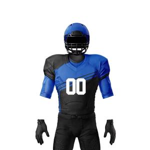 Wholesale Custom Football Uniform Sets Size Plus Size Breathable Anti-Bacterial Quick Dry 100% Polyester American Football - Product Image 4