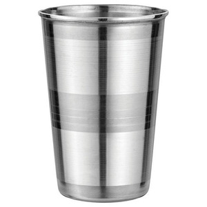 Vidrio de agua de acero inoxidable de diseño elegante, vidrio para bebidas para niños y adultos, vidrio plateado de calidad estándar - Product Image 2